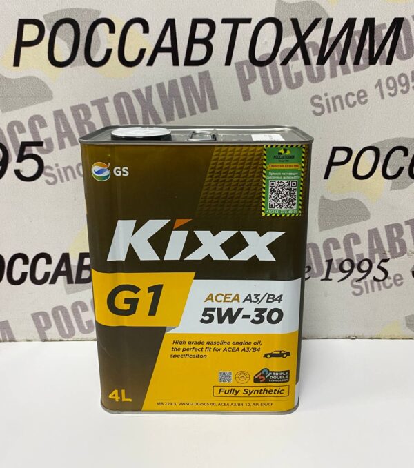 Масло моторное KIXX G1 5W30 A3/B4 синт. 4л