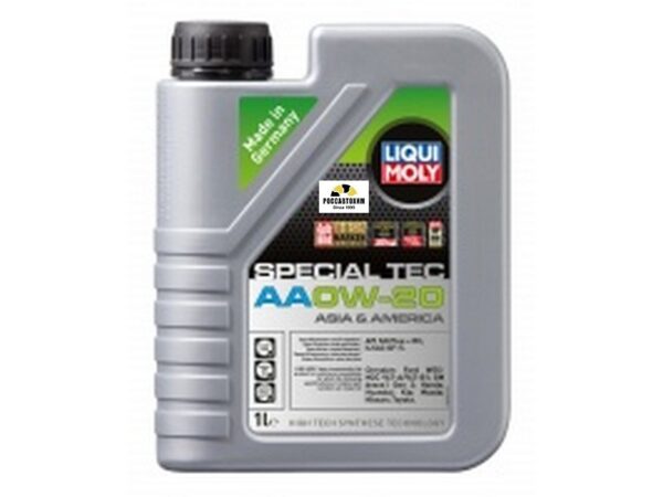 Масло моторное LIQUI MOLY 6738 Special Tec АА 0W20, SP, GF-6A, HC-синт,1л