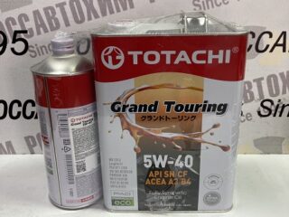 Акция!!! Масло моторное TOTACHI Grand Touring SN Синт 5W40 4л   (4+1=5л)