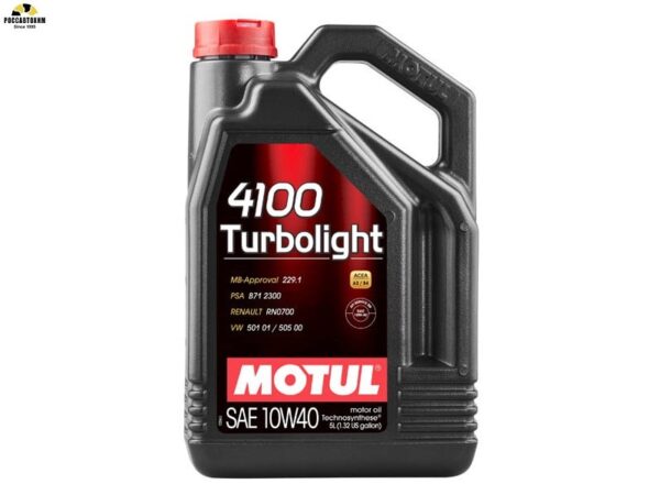 Масло моторное MOTUL 4100 Turbolight 10w40 A3/B4 4л  /109462/