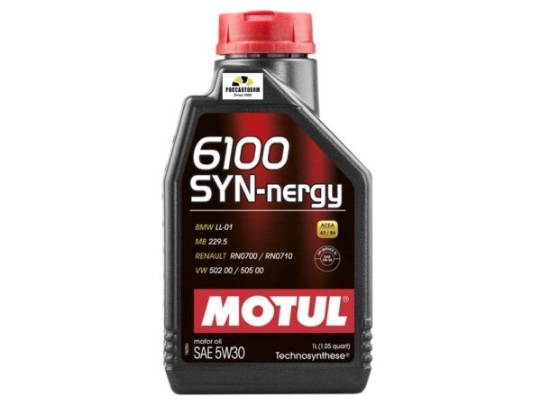 Масло моторное MOTUL 6100  SYN-Nergy 5w 30 1л/106521/