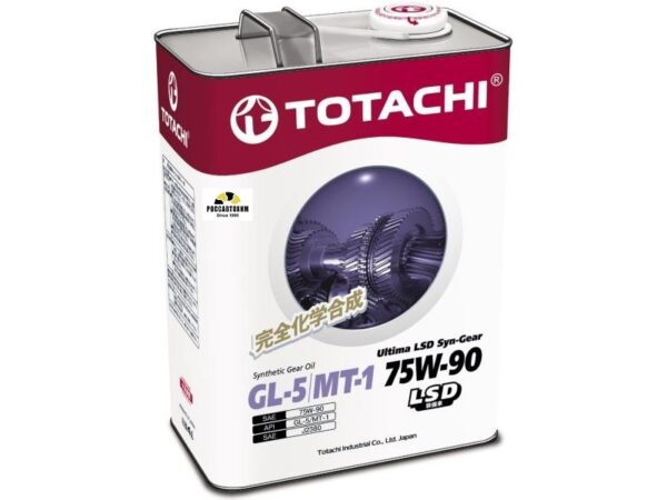 Масло трансмиссионное TOTACHI Ultima LSD Syn-Gear 75w90 GL-5/MT-1 синт. 4л