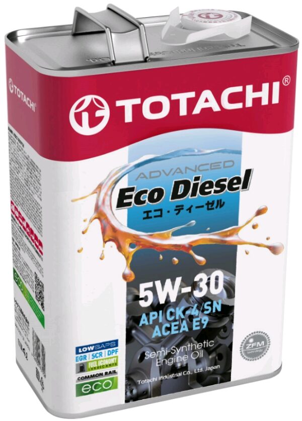 Масло моторное TOTACHI Eco Diesel 5W30 CK-4/СJ-4/SN, E9 п/c 6л